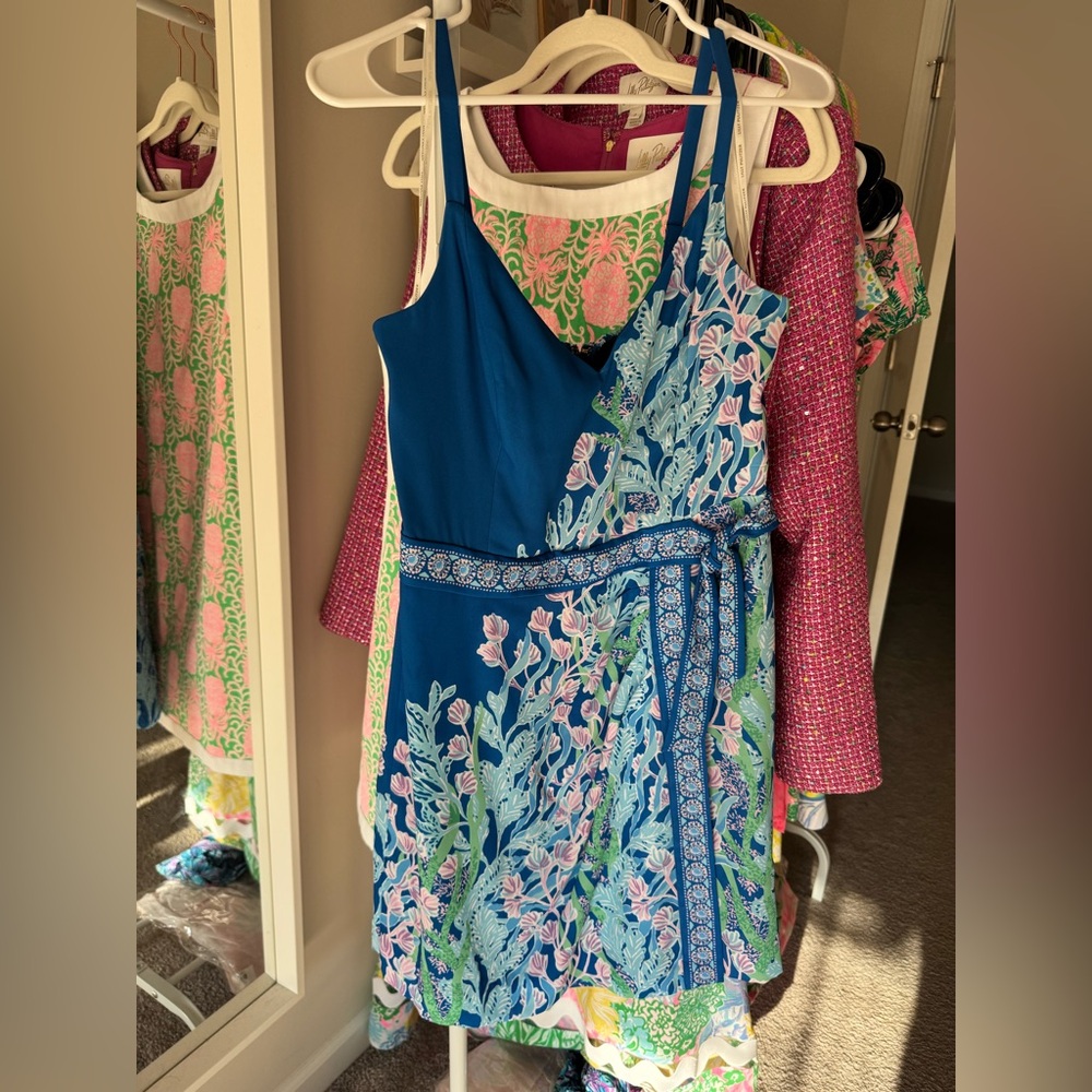 Lilly Pulitzer Blue and Pink Romper